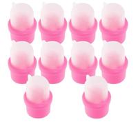 TOGEVAL di Cappucci in Silicone Riutilizzabili per Rimozione Smalto Semipermanente Set da 20 Pezzi per Uso Professionale e Domestico, per Manicure Gel