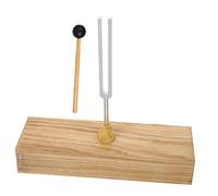 TOGEVAL Diapason in Metallo con Base in Legno e Martello per Esperimenti di Acustica Fisica e Istruzione Strumento Musicale Sperimentale per Didattica