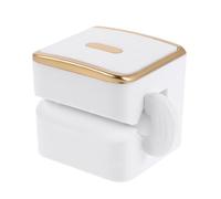 TOGEVAL Dispenser per Dentifricio a Parete Rullo Spremi-tubi Multiuso, Porta Tubo per Crema e Gel per Chioma, Erogatore Igienico per Bagno Compatto, Adatto e Anziani