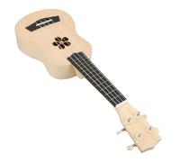 TOGEVAL DIY Ukulele in Tiglio Leggero Kit Autocostruzione Strumento Musicale Fai da Te con Verniciatura Mano per Principianti e Famiglie Fior di Ciliegio