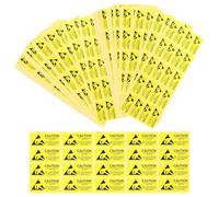 TOGEVAL Etichette Esd 55x25mm 450 Pezzi Giallo per Superfici Piane e Veicoli Caravan Applicazione Rapida e Duratura