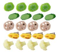 TOGEVAL Fermagli per Chioma a Forma di Frutta e Verdura Comode da Tenere e Portatili 20 Pezzi Adorabili Clip in Plastica per Donne, la Vita Quotidiana e Feste