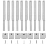 TOGEVAL Fermaporta Magnetico in ABS e Magnete 10 Pezzi per Ante Armadio e Cassetti Meccanismo Invisibile a Spinta e Chiusura Morbida per Cucina e Libreria