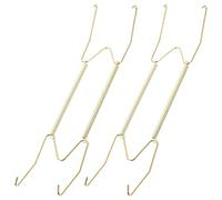 TOGEVAL Ganci da Parete per Piatti, 2 Pezzi in Lega di Rame Molla a Molla Invisibile, Supporto Pratico per Appendere Piatti e Vassoi in Cucina e Sala da Pranzo