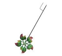 TOGEVAL Girandola in Ferro Colorata da Giardino Decorativa Forma di Fiore Mulino Vento Vivid per Cortile e Patio Ornamento Esterno Allegro e Resistente