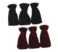 TOGEVAL Guaine Per Pedali Per Pianoforte 6 Pezzi Protettive Robuste E Alla Moda Rosso/nero