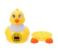 TOGEVAL Incubatrice Automatica per Uova di Gallina da 6 Posti Controllo Intelligente di Temperatura e Umidità Piccolo Incubatore Digitale 20W per Pollame con Finestra di Osservazione