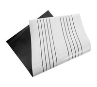 TOGEVAL Lavagna Bianca Magnetica Riutilizzabile in Gomma con Linee Musicali per Lezioni di Musica Lavagnetta Portatile Cancellabile Secco per Studenti e Insegnanti per Casa e Aula