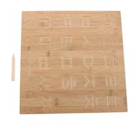 TOGEVAL Lavagna Didattica Doppia Faccia in Bamboo con Scanalature per Tracciare e Migliorare la Scrittura per Età Prescolare Strumento Educativo Riutilizzabile per Esercizi di Pregrafismo