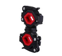 TOGEVAL Luci in Diametro a Installazione Ferro e Regolabile Rapida Supporto Lampada Rotante 360° ABS Anteriori per per Bici Adatto a Pedalate Professionali e Non