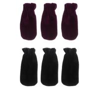 TOGEVAL Manicotti Confezione da 2 Set in Peluche Nero per Pedali del Pianoforte Accessori Essenziali Design Elastico, Resistenti allo Sporco per Strumenti Musicali