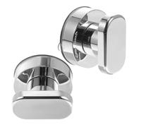 TOGEVAL Maniglie a Ventosa per Porte in Vetro Bagno e Cassetti, Manopole Autoadesive Ventose Potenti Argento, Impugnatura Antiscivolo per Armadi e Coperchi Wc, Installazione