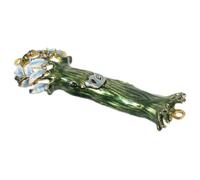 TOGEVAL Mezuzah di Metallo con Rotolo per Porta e Benedizione della Casa, Custodia della Mezuzah per Decorare Stipiti con Ornamento di Hanukkah, Decorazione Religiosa e Protezione per Famiglie Ebree