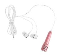 TOGEVAL Microfono Mini per Smartphone 2 Pezzi, Compatto e Leggero in Metallo Color Oro, per Registrazioni Vocali e App Karaoke Stili multipli