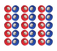 TOGEVAL Mini Dischi Scorrevoli per Shuffleboard da Tavolo Set da 30 Pezzi Rulli in Acciaio e Plastica Accessori Compatti e Portatili per Gioco di Curling da Tavolo e Intrattenimento