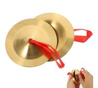 TOGEVAL Mini Piatti a Dita in Rame 1 Paio per Danza del Ventre, Piccoli Cembali, Strumento Musicale Percussione a Mano Resistente per Feste e Intrattenimento