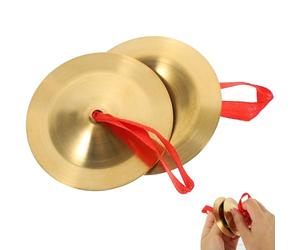 TOGEVAL Mini Piatti a Dita in Rame 1 Paio per Danza del Ventre, Piccoli Cembali, Strumento Musicale Percussione a Mano Resistente per Feste e Intrattenimento