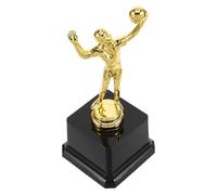 TOGEVAL Mini Trofei di Pallavolo in Plastica Leggera Piccoli Trofei D’Oro per Premiazioni Sportive Coppe per e Bomboniere per Feste Sportive Riutilizzabile