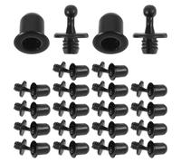 TOGEVAL Morsetti Clip per Griglia a Rete 20 Pezzi in Plastica per Altoparlanti Supporti Pannelli Acustici, Fibbie Maschio e Femmina e Clip per Tessuto a Rete