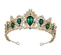 TOGEVAL nuziale Accessori doccia corone della del matrimonio barocco d'epoca barocca raso Nozze della sposa Copricapo sposa