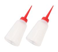 TOGEVAL Oliatore per Macchina da Cucire Punta di Precisione, 2 Pezzi | Plastica Rossa Ugello Sottile, per Olio Motore e Lubrificazione Leggera, Ricarica Facile, Extra Flacone