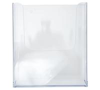 TOGEVAL Organizer da Parete Trasparente in Acrilico, Portadocumenti Sospesi e Porta Brochure, Scatola Porta Posta da Parete per Ufficio Design Moderno e Classificazione Chiara