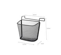 TOGEVAL Organizzatore per Ufficio Sospeso in Ferro Nero Portaoggetti da Appendere senza Fori Cestino Porta Penne e Portadocumenti Salvaspazio per Scrivania e Partizioni di Diverso