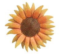 TOGEVAL Ornamento da Parete Girasole in Ferro Resistente per Decorazione Floreale da Esterni e Interni Lampada a Sospensione Compatta per Casa Ristorante e Bar Decorazione Murale Fiori