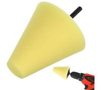 TOGEVAL Pad Lucidante Giallo per Cura Auto Professionale per Ruote e Superfici Difficili per Ceratura Lucidatura e Sigillatura Vernice