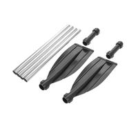 TOGEVAL Pagaia Kayak in Alluminio Leggero Doppia Punta Smontabile per Imbarcazione e Gommone Doppia Funzione con Anelli Anti-Goccia e Rinforzate Facile Montaggio e Smontaggio