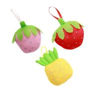 TOGEVAL Palla Da Bagno Cartoon Per Ragazzo Ragazza Giocattolo Per Bagnetto Con Rete Per Bolle Accessorio Per Bagno Forma Di Ananas Colore Giallo Divertente e Morbido
