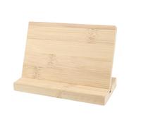 TOGEVAL Pannello Espositivo in Bambù con Base 15 Cm, Targa da Tavolo Vuota per Codice di Pagamento, Indicatore in Bambù per Uffici, Fiere e Conferenze, Supporto Stabile per Esposizione