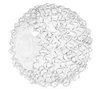 TOGEVAL Paralume in Vetro con Filo Alluminio per Lampadari Sospensione Sostituzione Elegante e Leggera per Illuminazione Interni come Soggiorno e Camera Attacco