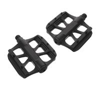 TOGEVAL Pedali per Bicicletta a Piattaforma Antiscivolo, Pedali Piatti per Mountain Bike in Plastica Nera, Coppia 1 Paio, Accessori per Bici da Strada e Ciclismo Outdoor, Installazione