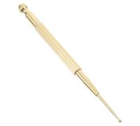 TOGEVAL Penna per Agopuntura Doppia Testa in Ottone Portatile, Massaggiatore Puntiforme Manuale per Collo, Spalle e Schiena, Strumento Pratico per Massaggio Rilassante dei Punti di