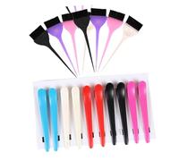 TOGEVAL Pennelli Professionali per Tintura Capelli Spazzole per Applicazione Colore e Trattamenti Manico Ergonomico Strumenti Resistenti per Parrucchieri e Uso Domestico Colore Casuale