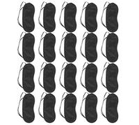 TOGEVAL per Dormire Monouso 35 Pezzi Nera Cinturini Elastici Maschera Oscurante per Occhi Protezione Luce Notte e Viaggio Adatta per Uomo e Donna Pisolino e Yoga