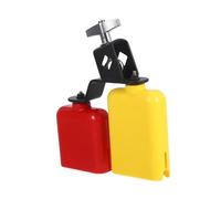 TOGEVAL Percussioni con Campanaccio Doppia Tonalità e Blocco Jam in Plastica Accessori Batteria Leggeri e Portatili Suoni Nitidi per Accompagnamento Band