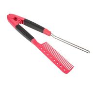 TOGEVAL Pettine per Chioma a Piastra Professionale Multifunzione Rosa Design a V per Lisciare e Modellare, Strumento per Acconciatura da Salone, Uso Domestico e Styling Chioma Quotidiano