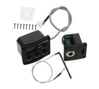 TOGEVAL Pickup Ukulele con Preamp Bande e Equalizzatore Digitale Microfono Piezo con Display LCD per Chitarra Elettrica e Tuner LCD Preciso e Installazione Facile