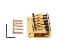 TOGEVAL Ponte Sella in Metallo Per Chitarra Corde Piastra Tensione Sostituzione Per Strumenti Musicali Sagomato Precisione e Preforato Per Montaggio Facile e Veloce