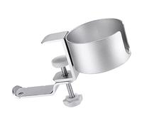 TOGEVAL Porta Cuffie Regolabile Rotante con Supporto Tazza Multifunzione Alluminio Gancio Sotto Scrivania Salvaspazio con Base Antiscivolo Adatto per Ufficio e Gaming