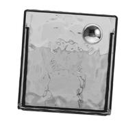 TOGEVAL Porta Dischetti Struccanti in Plastico Coperchio a Ribalta, Organizer Cosmetici Elegante e Semplice, Contenitore da Parete per Uso lungo Termine