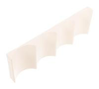 TOGEVAL Portabottiglie Vino in Plastica Bianco Latte Impilabile Organizer per Bottiglie con Base Antiscivolo Supporto Compatto per Frigorifero Cucina e Mobile per Bottiglie