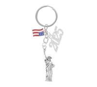TOGEVAL Portachiavi Con Statua Della Libertà Souvenir Per Le Vacanze A New York Con Tema Bandiera Usa Portachiavi in metallo Accessorio Decorativo Chic Per Borsa