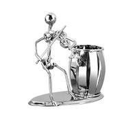 TOGEVAL Portapenne e Organizer da Scrivania a Forma di Violino Creativo in Metallo Robusto Contenitore per Penne Decorazione Artigianale Leggera per Ufficio per Casa e Studio