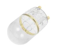 TOGEVAL Portapennelli Per Trucco Trasparente Con Coperchio Organizer Cosmetici Multiuso Per Vanity e Viaggio Facile Da Pulire e Accessibile Per Pennelli e Matite Cosmetiche