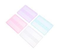 TOGEVAL Portautensili Per Manicure 4 Pezzi in Pp Resistente, Organizer Compatto Per Teste Di Rettifica Coperchio, Supporto Per Saloni Di Bellezza e Uso Domestico, Per Nail Art e Conservazione Sicura