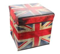 TOGEVAL Pouf Contenitore Pieghevole Piccolo Resistente Struttura Richiudibile, Sgabello Portaoggetti Per Casa, Cameretta Bimbi e Viaggi, Ottomano Multifunzione Capienza Grande