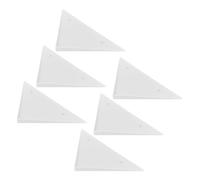 TOGEVAL Protezioni Triangolari per Angoli del Biliardino 6 Pezzi in Plastica Bianca Pezzi di Riparazione per Bordi Triangolari del Tavolo da Calcio Balilla Accessori per Gioco da Tavolo